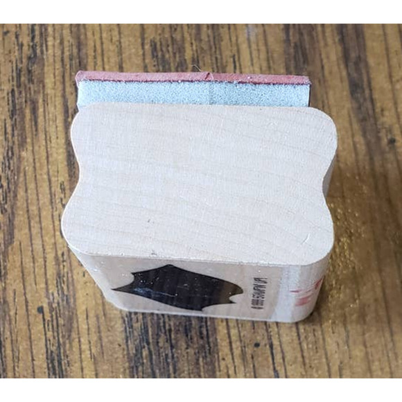 Stampin Up Black Abstract Bird 2 Inch Wood Mounted Rubber Stamp - Picture 5 of 8